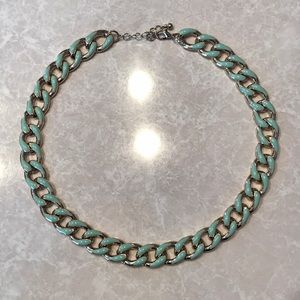 Seafoam Blue Link Necklace